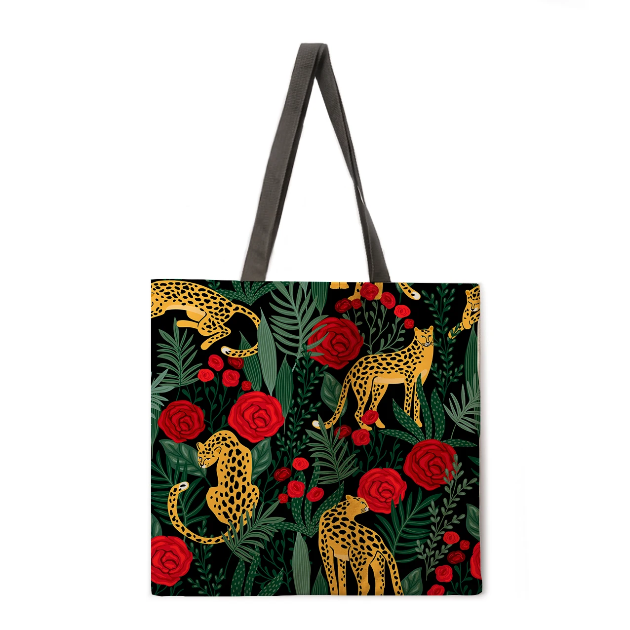 Oil painting tiger printing women's shoulder bag double-sided printing women's handbag shopping bag foldable and reusable
Oil painting tiger printing women's shoulder bag double-sided printing women's handbag shopping bag foldable and reusable
