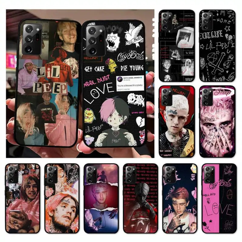 

Hip hop Rapper Lil Peep Hellboy Love album Phone Case For Samsung Galaxy Note 10Pro Note20ultra note20 note10lite M30S Coque