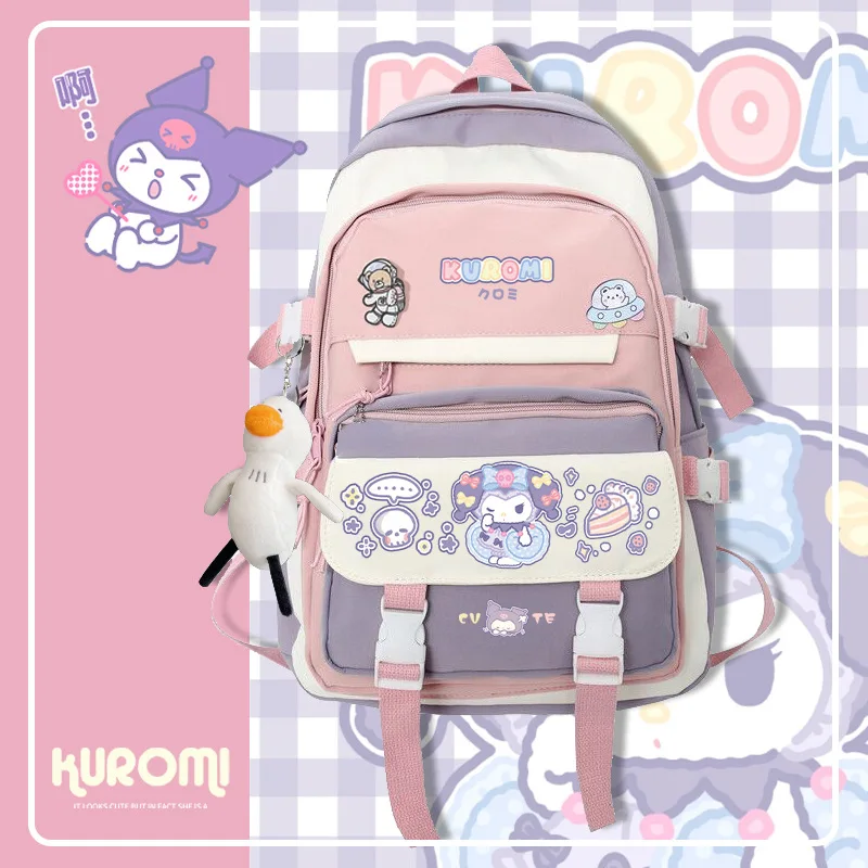 Cartoon Kuromi Double Shoulder Backpack Primary And Secondary School Students Cute School Bag Kids Stationery Supplies
Cartoon Kuromi Double Shoulder Backpack Primary And Secondary School Students Cute School Bag Kids Stationery Supplies