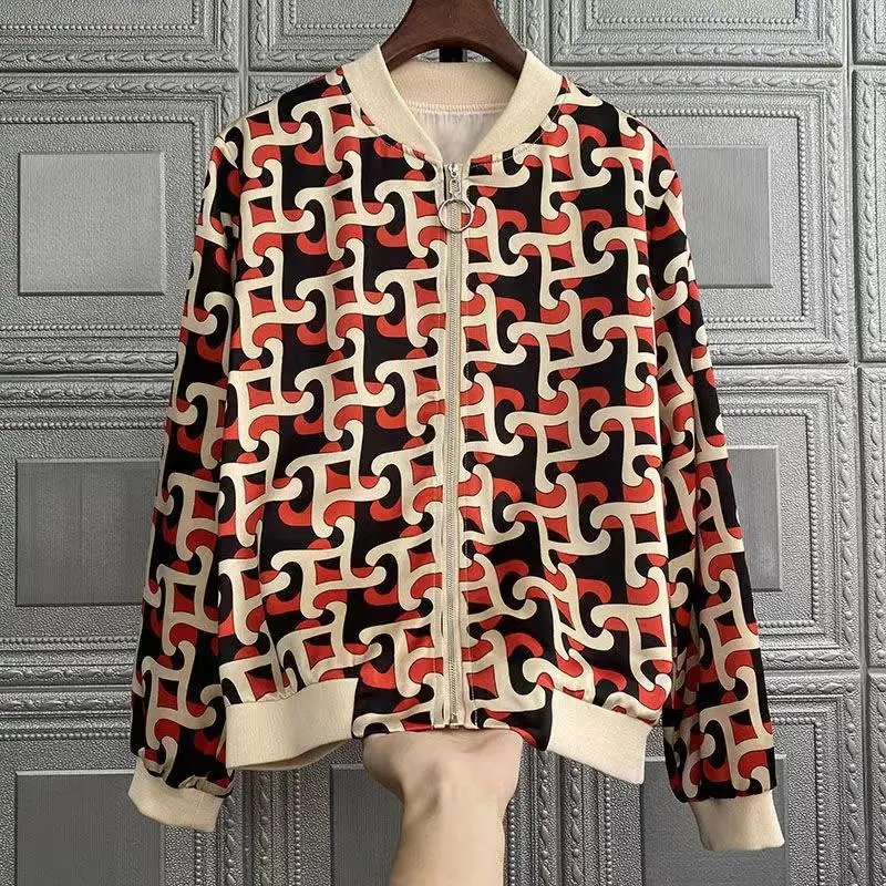 Women Coat 2022 New Spring Autumn Fashion Print Long Sleeve Top Loose Cardigan Jacket Baseball Uniform Women
Women Coat 2022 New Spring Autumn Fashion Print Long Sleeve Top Loose Cardigan Jacket Baseball Uniform Women
