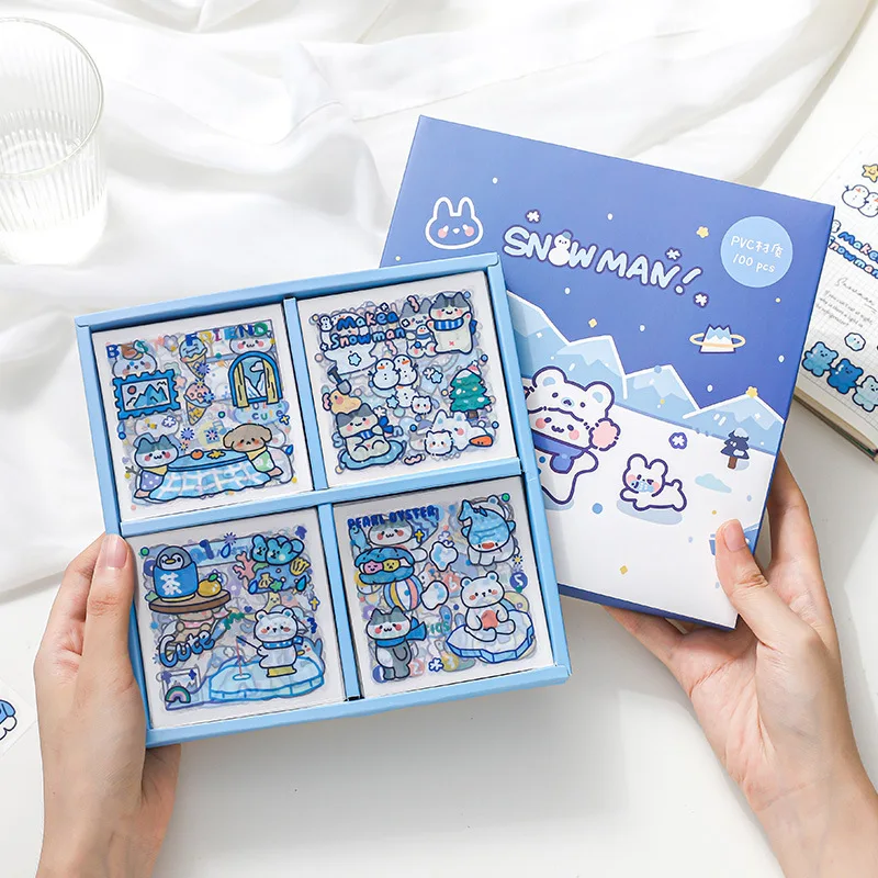 100 Sheets/Box Cute Cartoon Stickers DIY Scrapbook Journal Diary Album Decorative Materials Student Child Gift Stationery
100 Sheets/Box Cute Cartoon Stickers DIY Scrapbook Journal Diary Album Decorative Materials Student Child Gift Stationery