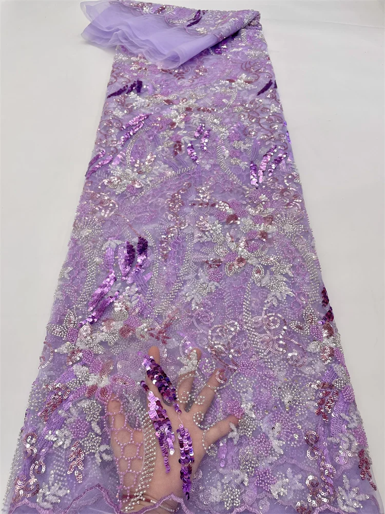 Nigerian Lace Fabric For Wedding Dress 2023 Sequins Embroidered Beads African Tulle Lace Fabric French Net Lace Fabric 
Nigerian Lace Fabric For Wedding Dress 2023 Sequins Embroidered Beads African Tulle Lace Fabric French Net Lace Fabric