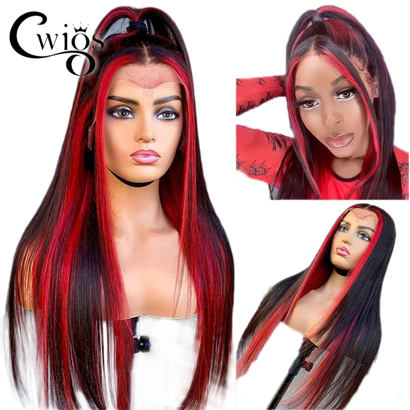 Long Straight Honey Blonde Red Pink Highlight Ombre Color Frontal Synthetic Transparent 13X4 T Part Lace Front Wigs For Women
Long Straight Honey Blonde Red Pink Highlight Ombre Color Frontal Synthetic Transparent 13X4 T Part Lace Front Wigs For Women
