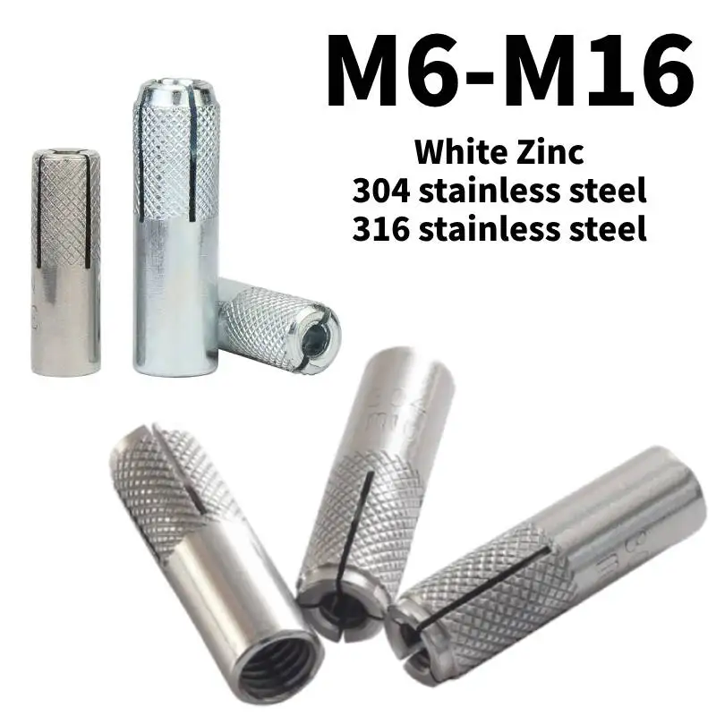 10/5/3/1pcs 316/304 Stainless Steel/white zinc Expansion Sleeve Bolt Expanding Implosion Top Burst Screw Pipe Flat Burst Screws
10/5/3/1pcs 316/304 Stainless Steel/white zinc Expansion Sleeve Bolt Expanding Implosion Top Burst Screw Pipe Flat Burst Screws