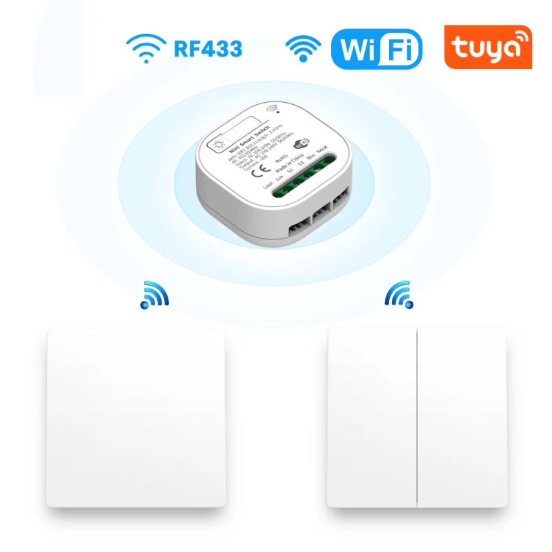 Умный выключатель с таймером, 16 А, wi-fi переключатель, дистанционное управление через приложение Tuya для умного дома, без аккумулятора, работа...
Умный выключатель с таймером, 16 А, wi-fi переключатель, дистанционное управление через приложение Tuya для умного дома, без аккумулятора, работа...