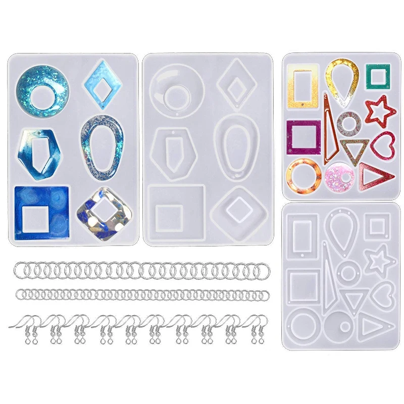 4Pcs/2Pair Earring Silicone Resin Molds Jewelry Epoxy Resin Molds Earring Jewelry Resin Silicone Casting Molds
4Pcs/2Pair Earring Silicone Resin Molds Jewelry Epoxy Resin Molds Earring Jewelry Resin Silicone Casting Molds