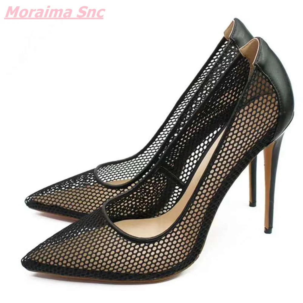 2022 Black Fishnet Catwalk Cool Women Shoes Pointed Toe Shallow Slip-On Comfortable Fashion Cover Heel Pumps Office Hot Sale
2022 Black Fishnet Catwalk Cool Women Shoes Pointed Toe Shallow Slip-On Comfortable Fashion Cover Heel Pumps Office Hot Sale