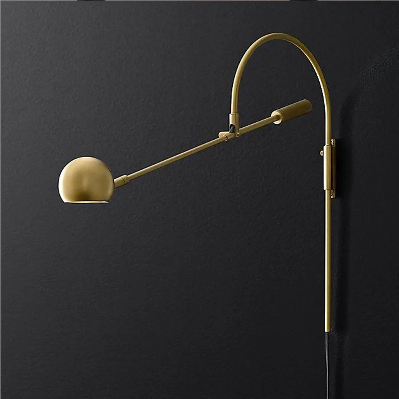 American Retro G9 LED Rotating Wall Lamp Living Room Wall Sconce Bedside Table Study Gold / Black Long Arm Reading Lamp
American Retro G9 LED Rotating Wall Lamp Living Room Wall Sconce Bedside Table Study Gold / Black Long Arm Reading Lamp