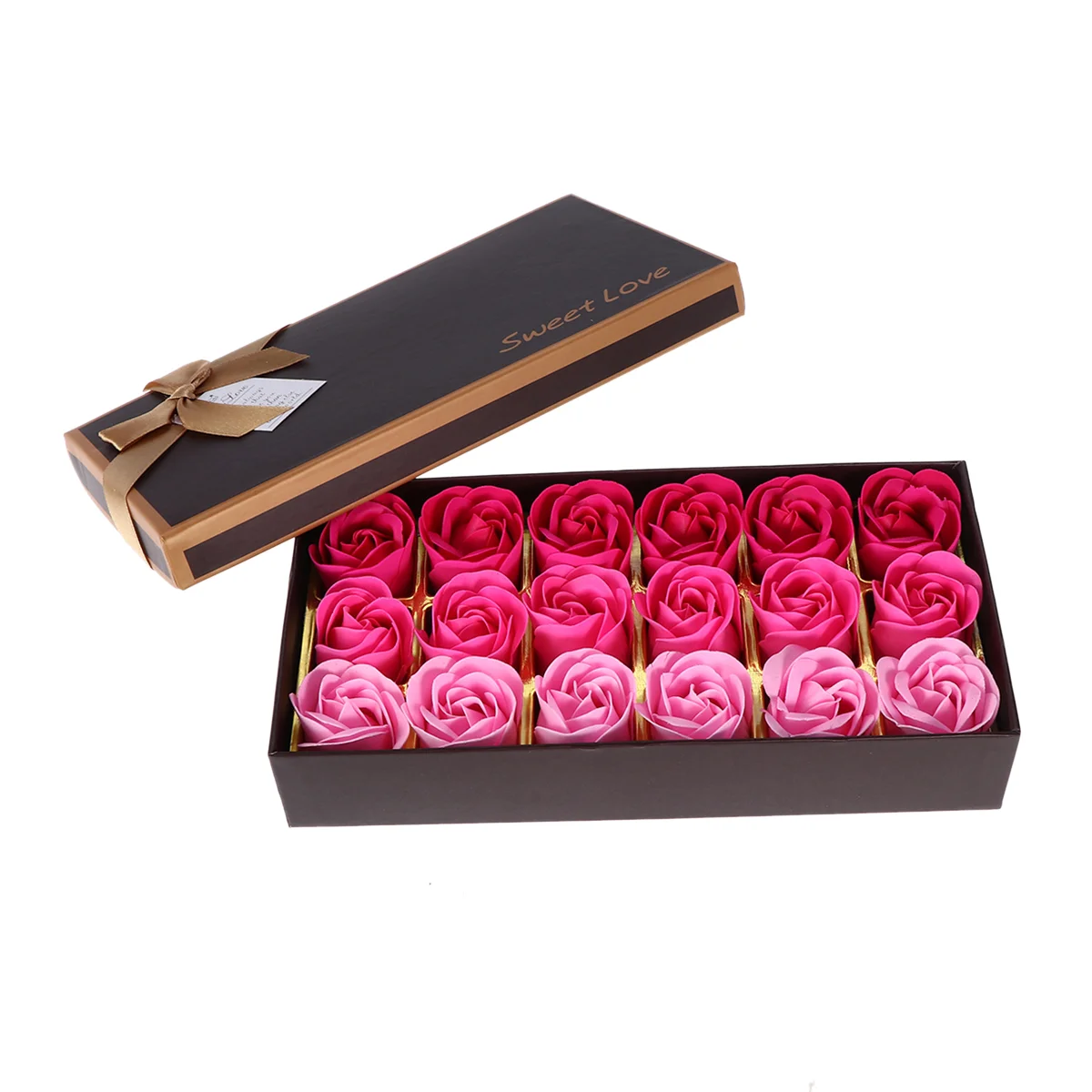 18Pcs Created Gradient Simulation Rose Soap Multicolor Scented Rose Flower Petal Bath Body Soap Wedding Party Gift (Pink)
18Pcs Created Gradient Simulation Rose Soap Multicolor Scented Rose Flower Petal Bath Body Soap Wedding Party Gift (Pink)
