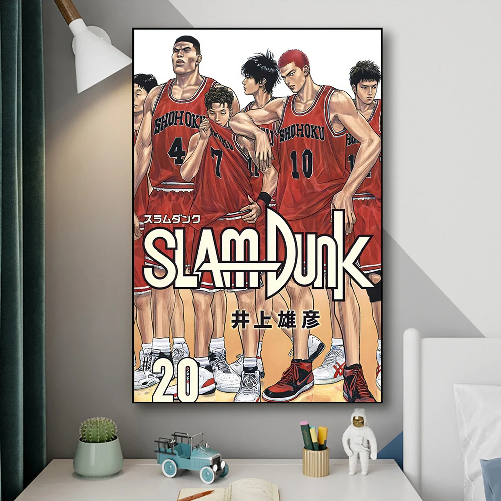 Slam Dunk Poster and Print Room Decoration Mural Japanese Anime Hanamichi Sakuragi Kaede Rukawa Home Decor Canvas Painting
Slam Dunk Poster and Print Room Decoration Mural Japanese Anime Hanamichi Sakuragi Kaede Rukawa Home Decor Canvas Painting