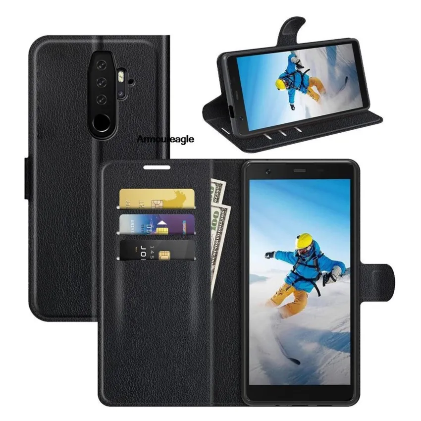 чехол для blackview bv6300 pro (5 7 дюйма) чехол-кошелек стент-книжка в стиле флип-кожа