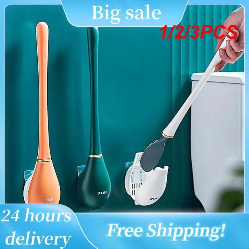 1/2/3PCS Long Handled Toilet Cleaning Brush Silicone Toilet Brushes With Holder Set Wall-Mounted Modern For Bathroom Accessories
1/2/3PCS Long Handled Toilet Cleaning Brush Silicone Toilet Brushes With Holder Set Wall-Mounted Modern For Bathroom Accessories