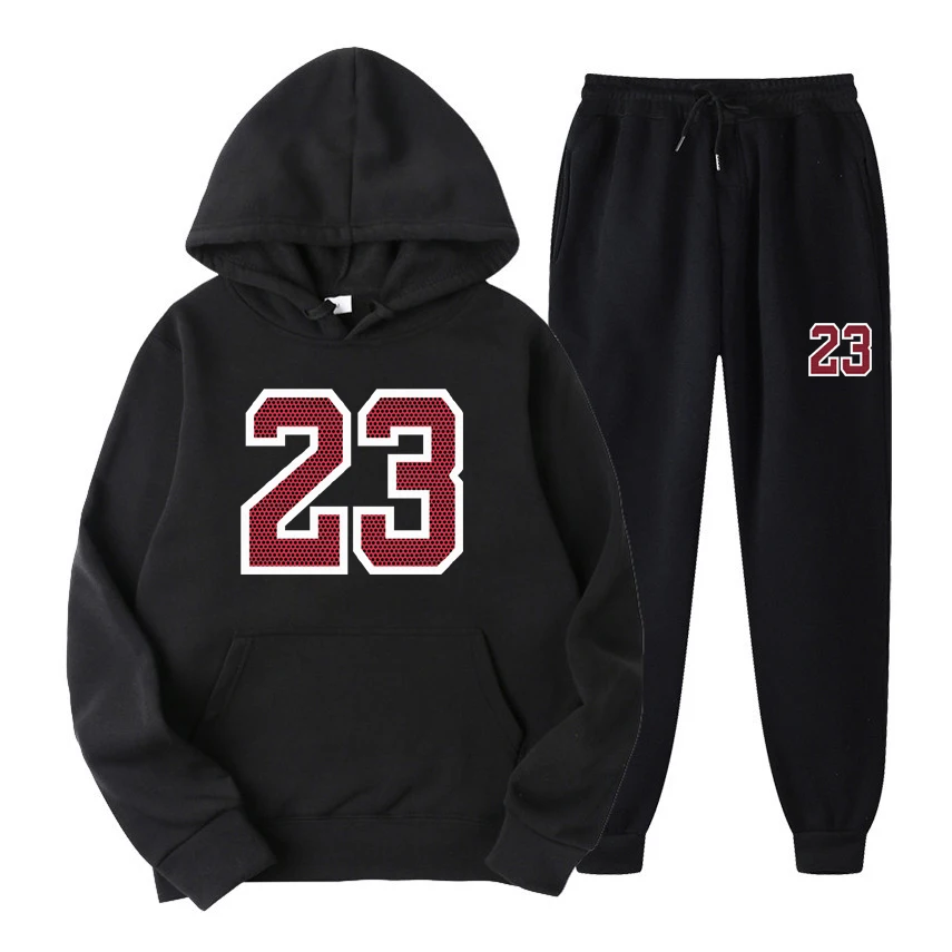 Tracksuit Men Fashion Hoodies Men Suits 23 Print Sets Sweatshirts+Sweatpants Spring Autumn Fleece Hooded Pullover 2 Pieces Set
Tracksuit Men Fashion Hoodies Men Suits 23 Print Sets Sweatshirts+Sweatpants Spring Autumn Fleece Hooded Pullover 2 Pieces Set