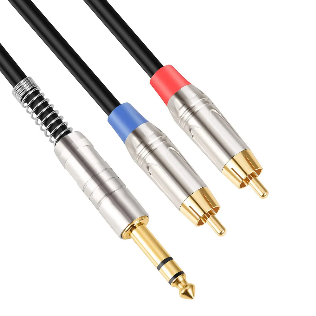 All Copper Conductor Double shielded Stereo 6.35 turn dual RCA Lotus tuning table power amplifier Audio connection line 3m
All Copper Conductor Double shielded Stereo 6.35 turn dual RCA Lotus tuning table power amplifier Audio connection line 3m