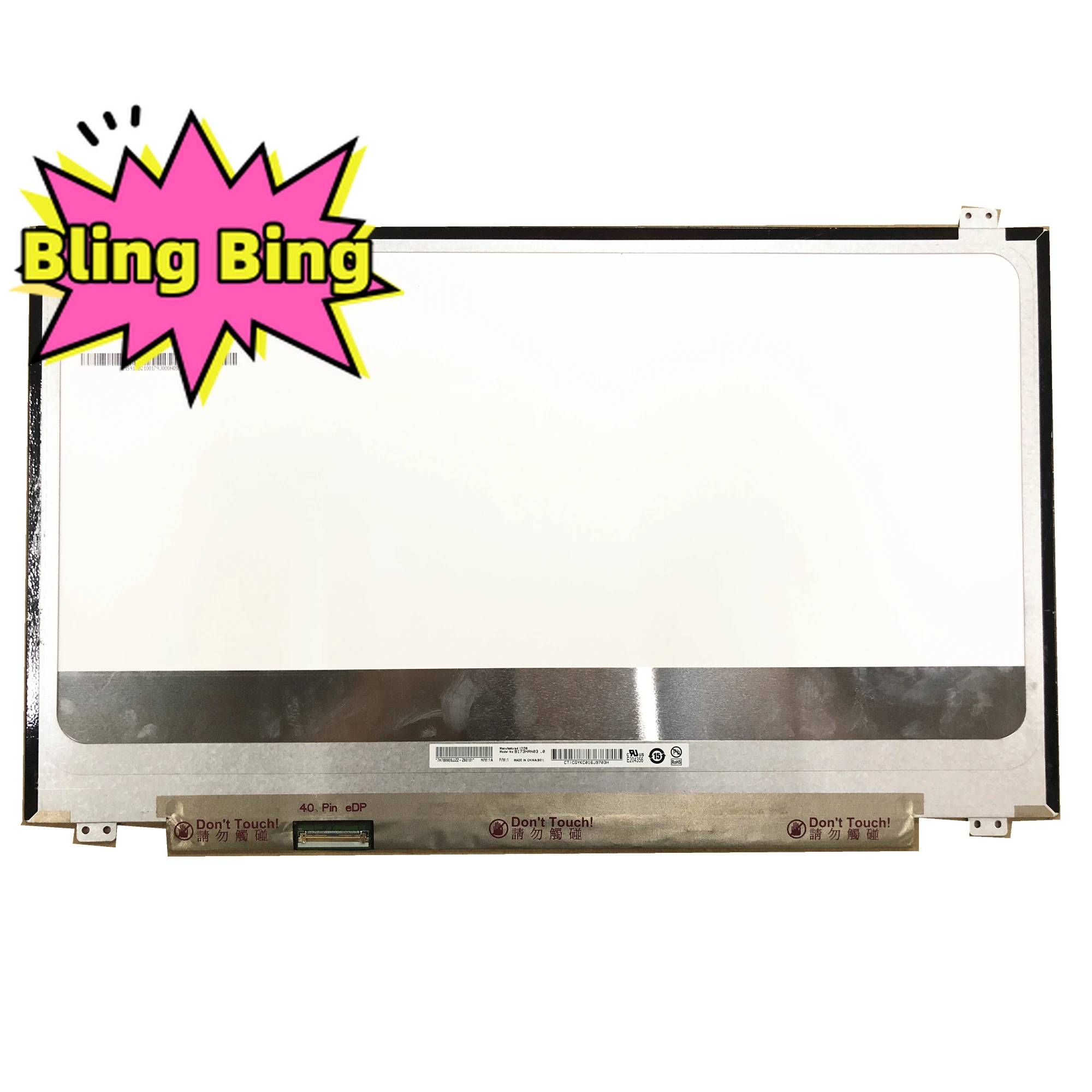 B173HAN03.0 fit N173HCE-G3A N173HCE-G32 B173HAN03.1 B173HAN03.2 N173HHE-G32 EDP 40 PIN IPS 1920X1080 LAPTOP LCD SCREEN PANEL
B173HAN03.0 fit N173HCE-G3A N173HCE-G32 B173HAN03.1 B173HAN03.2 N173HHE-G32 EDP 40 PIN IPS 1920X1080 LAPTOP LCD SCREEN PANEL