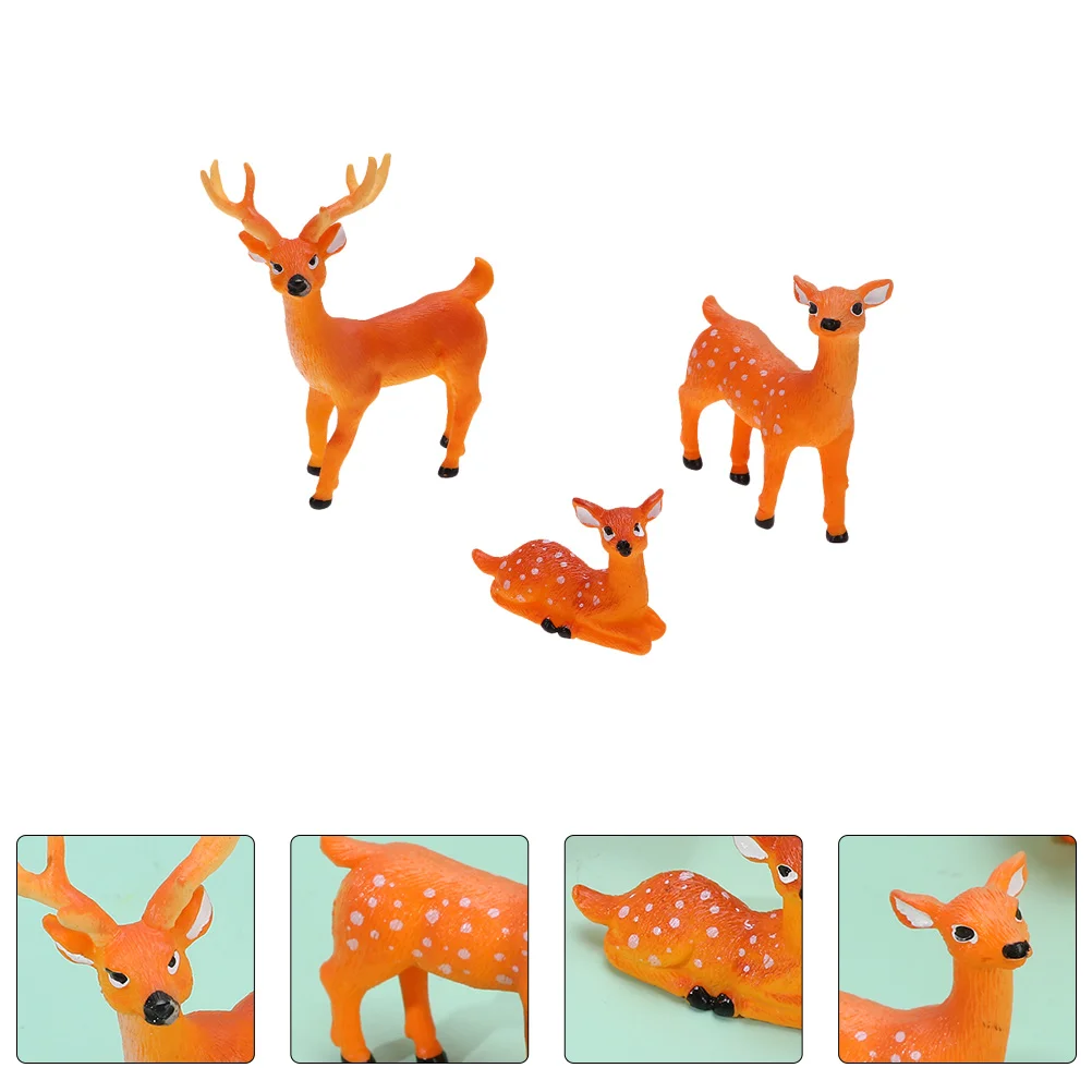 

Figurines Animal Reindeer Woodland Toys Models Wild Figures Deer Desktop Farm Miniatures Miniature Christmas Figure Figurine Elk
