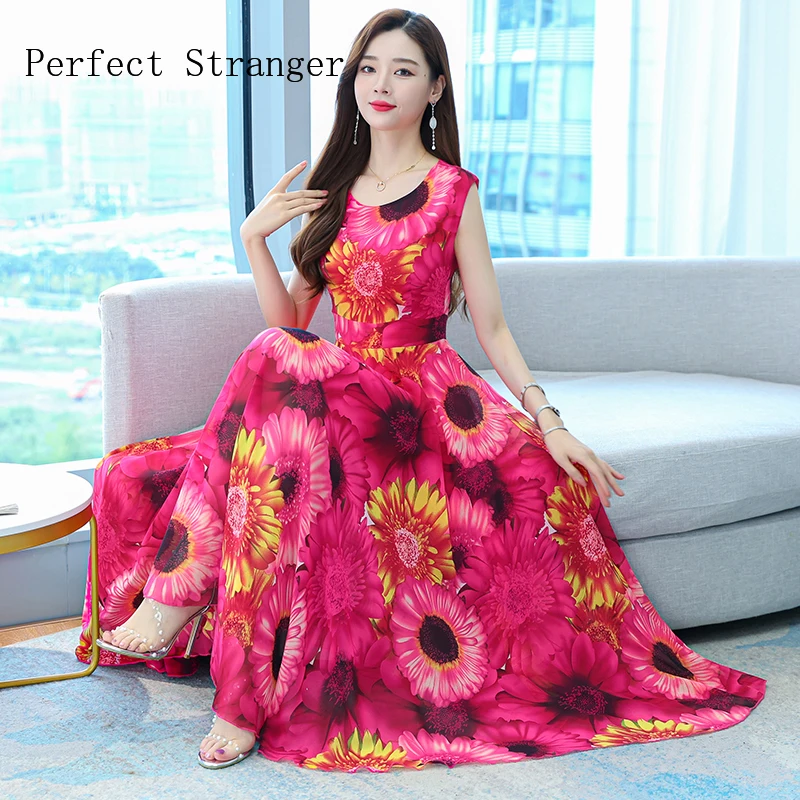 2022 Printed Chiffon Casual Women Summer Dress O Neck Short Sleeve Bohemian Eleganti Vintage Robe Longue
2022 Printed Chiffon Casual Women Summer Dress O Neck Short Sleeve Bohemian Eleganti Vintage Robe Longue
