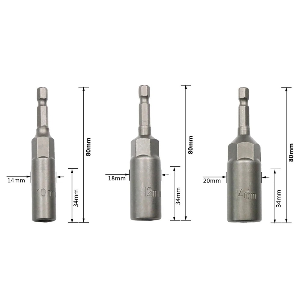 Hand Tools Socket Wrench Driver Adapter 80mm 10-14mm Chrome Vanadium Steel Easy Handling Impact Nut Set Extension
Hand Tools Socket Wrench Driver Adapter 80mm 10-14mm Chrome Vanadium Steel Easy Handling Impact Nut Set Extension