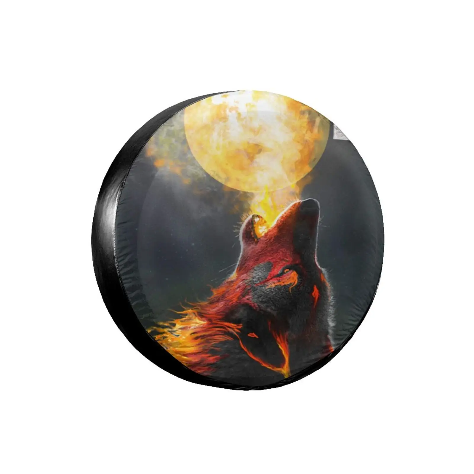 3D Printed Wolf Spare Tire Cover Waterproof Dust-Proof UV Sun Wheel Tire Cover Fit for ,Trailer,
3D Printed Wolf Spare Tire Cover Waterproof Dust-Proof UV Sun Wheel Tire Cover Fit for ,Trailer,