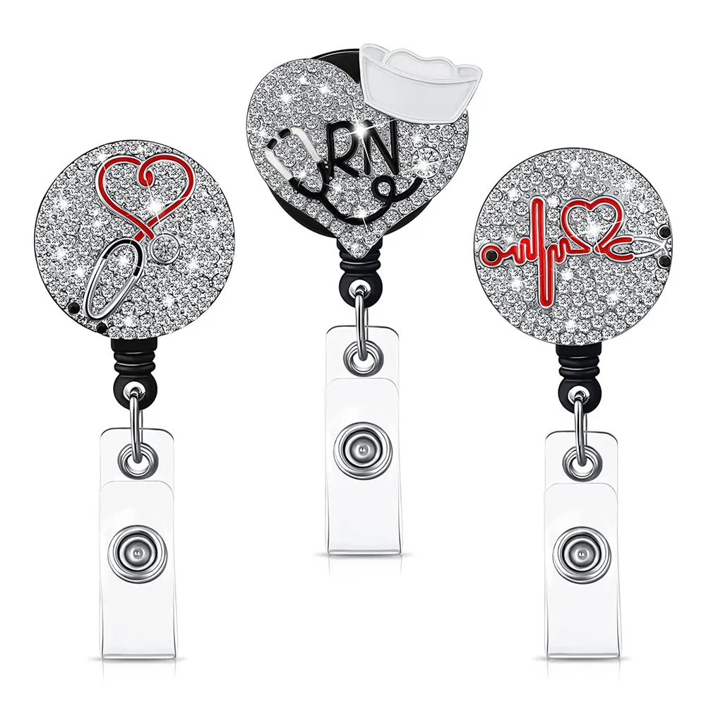 Cartoon Printing Diamond Easy-To-Pull Nurse Hat Love Stethoscope Nurse Doctor Id Card Clip Retractable Rotating Crocodile Clip
Cartoon Printing Diamond Easy-To-Pull Nurse Hat Love Stethoscope Nurse Doctor Id Card Clip Retractable Rotating Crocodile Clip