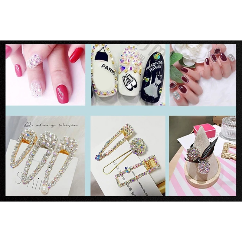 Кристальные стразы s набор круглые стеклянные стразы с плоской задней поверхностью K3NE 
Кристальные стразы s набор круглые стеклянные стразы с плоской задней поверхностью K3NE