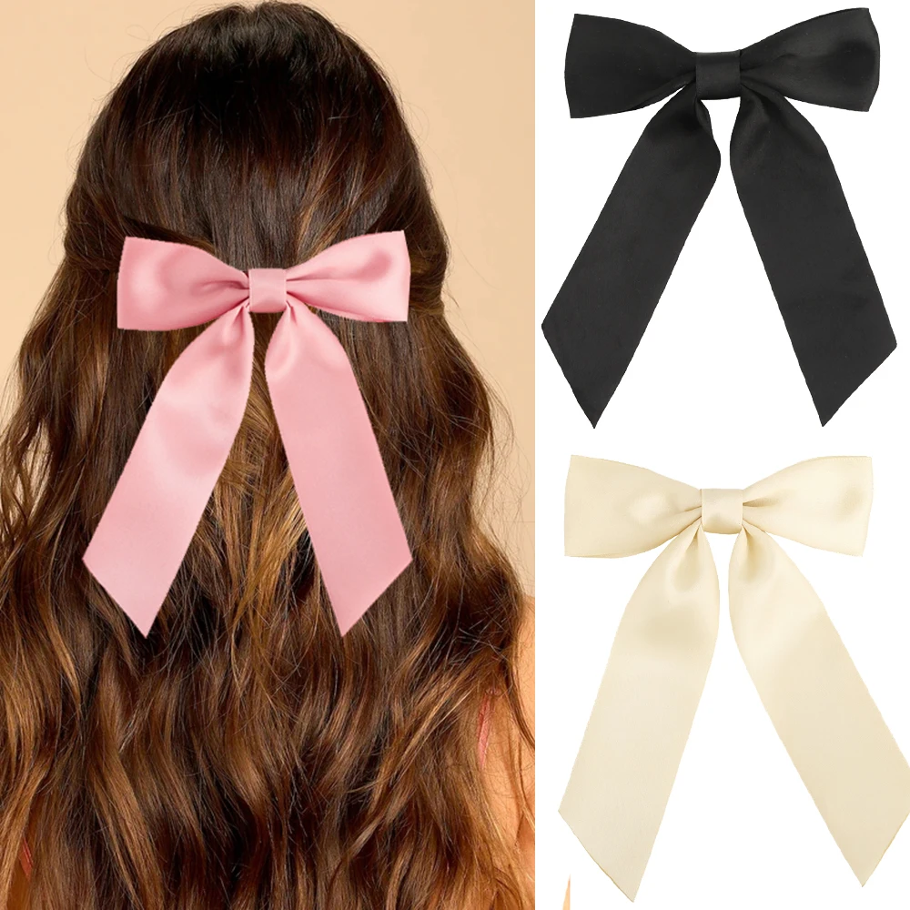 Haimeikang New Women Bow Hairpin Summer Chiffon knotted Stain Barrettes Women Solid Color Ponytail Hair Clip Hair Accessories
Haimeikang New Women Bow Hairpin Summer Chiffon knotted Stain Barrettes Women Solid Color Ponytail Hair Clip Hair Accessories