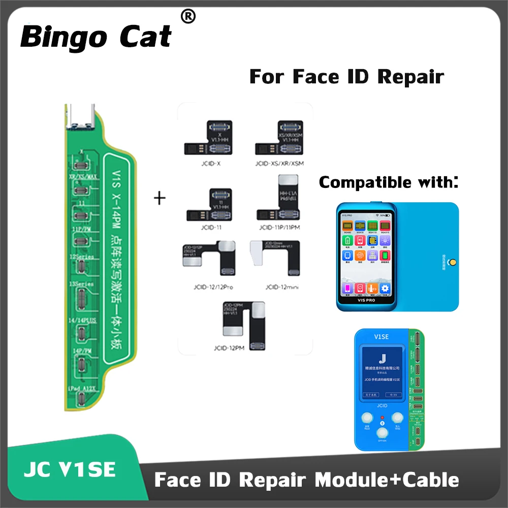 JCID JC Tag On Face ID Flex Cable For iPhone X-14 Pro Max Dot Matrix Repair Non-removal No Soldering Dot Projector Tools
JCID JC Tag On Face ID Flex Cable For iPhone X-14 Pro Max Dot Matrix Repair Non-removal No Soldering Dot Projector Tools