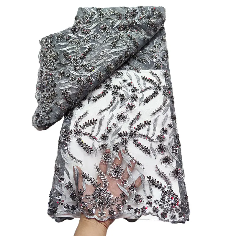 New Fashion Africa Lace High Quality French Lace Fabric with Tulle Embroidered Sequins Lace Fabric for African Dress
New Fashion Africa Lace High Quality French Lace Fabric with Tulle Embroidered Sequins Lace Fabric for African Dress