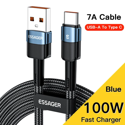 Кабель зарядный Essager 7A USB Type-C, 66 Вт