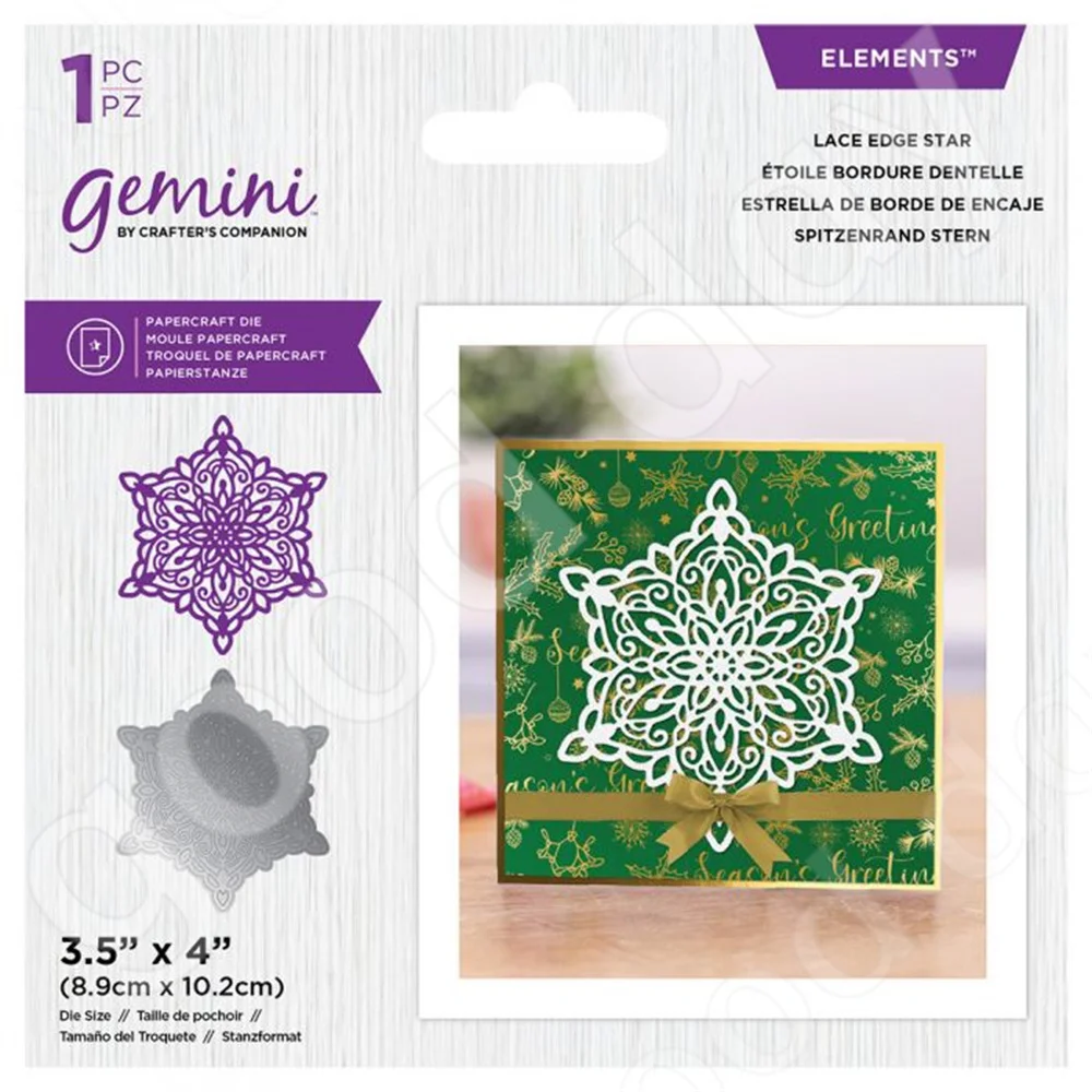 Christmas New Lace Edge Star Metal Cutting Dies Scrapbook Diary Decoration Stencil Embossing Template Diy Greeting Card Handmade
Christmas New Lace Edge Star Metal Cutting Dies Scrapbook Diary Decoration Stencil Embossing Template Diy Greeting Card Handmade