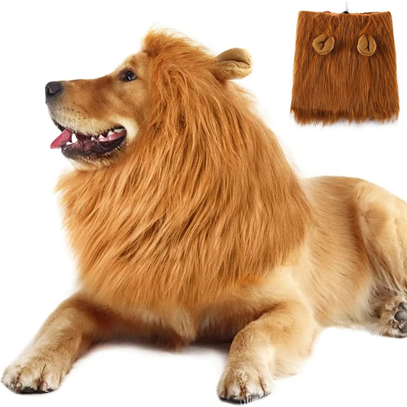 Cute Pet Dog Cosplay Clothes Costume Lion Mane Winter Warm Pet for Large Dogs Party Decoration with Ear Pet Cosplay Supplies
Cute Pet Dog Cosplay Clothes Costume Lion Mane Winter Warm Pet for Large Dogs Party Decoration with Ear Pet Cosplay Supplies