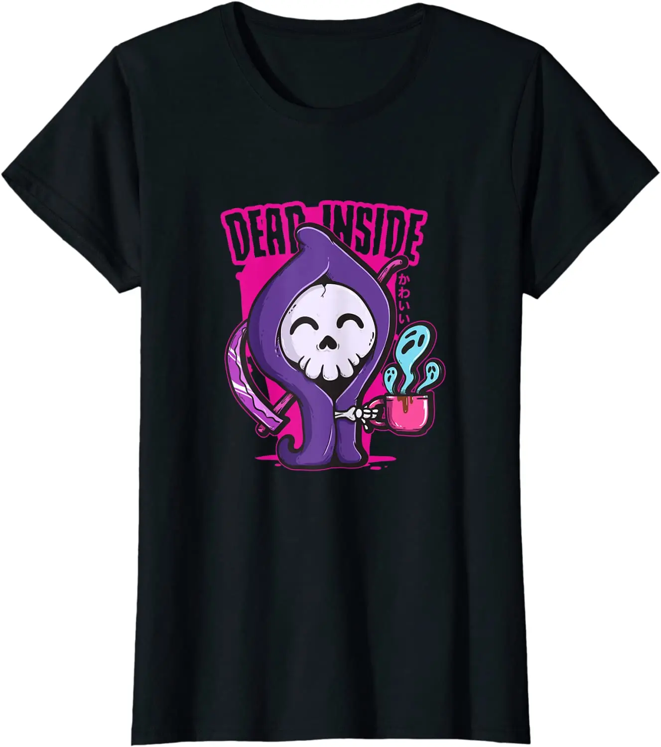 Винтажная одежда Pastel Goth Dead Inside Coffee, милая и жуткая кавайная футболка, женские милые топы с коротким рукавом и мультипликационным принтом
Винтажная одежда Pastel Goth Dead Inside Coffee, милая и жуткая кавайная футболка, женские милые топы с коротким рукавом и мультипликационным принтом