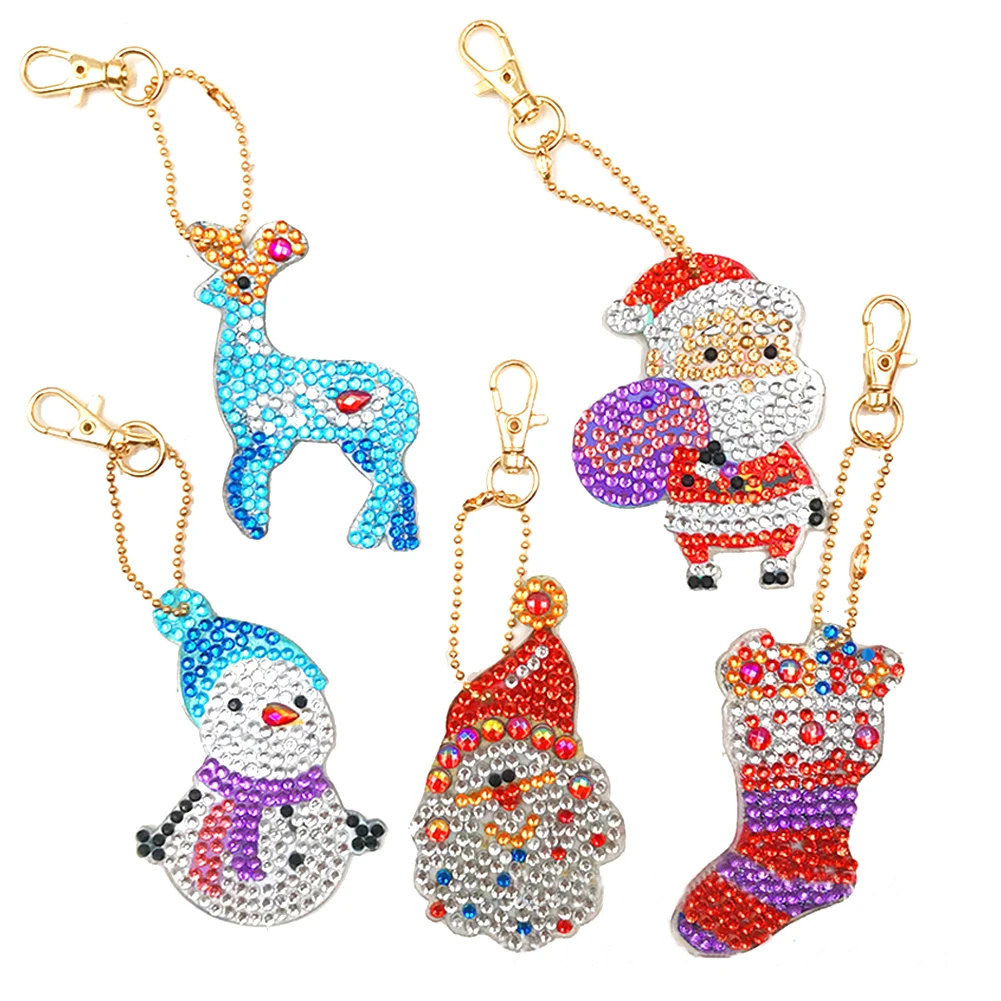 Christmas Decoration DIY 5D Full Diamond Paint Keychain Keyring Art Craft D-iamond Paintings Keychain Christmas New Year Decor
Christmas Decoration DIY 5D Full Diamond Paint Keychain Keyring Art Craft D-iamond Paintings Keychain Christmas New Year Decor