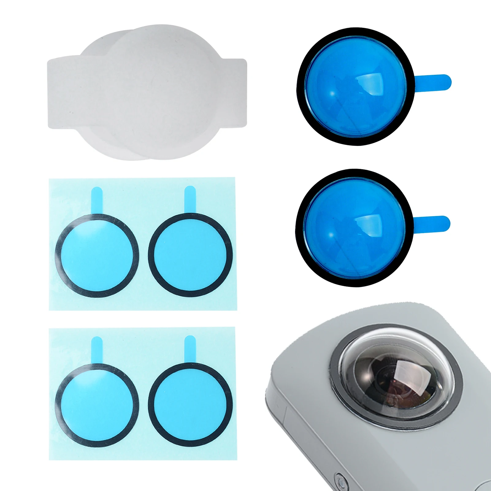 Organic Tempered Glass Waterproof Oilproof Dustproof Anti-collision Panoramic Lens Stick-on Protector For Theta SC2/S/V
Organic Tempered Glass Waterproof Oilproof Dustproof Anti-collision Panoramic Lens Stick-on Protector For Theta SC2/S/V