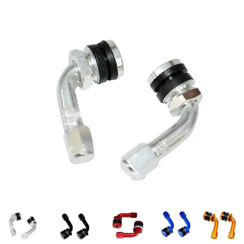 Universal Motorcycle Tire Valve Stem Cap Aluminum Alloy Scooter Wheels Valve Stem 90 Degree Car-Styling
Universal Motorcycle Tire Valve Stem Cap Aluminum Alloy Scooter Wheels Valve Stem 90 Degree Car-Styling