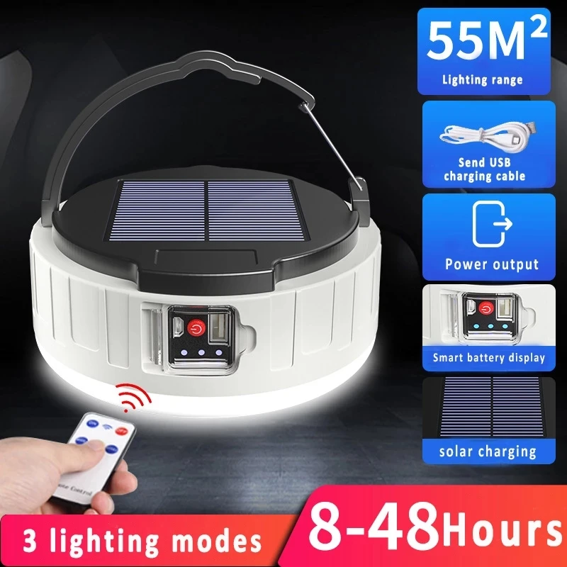 New Solar LED for Outdoor Tent Light Portable Lantern Emergency Light Power Outage Emergency Mobile Bulb Light Outdoor lights
New Solar LED for Outdoor Tent Light Portable Lantern Emergency Light Power Outage Emergency Mobile Bulb Light Outdoor lights