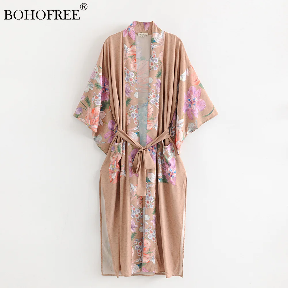 Женское длинное кимоно с цветочным принтом, свободное богемное кимоно с поясом и рукавом 3/4, кимоно в стиле бохо
Женское длинное кимоно с цветочным принтом, свободное богемное кимоно с поясом и рукавом 3/4, кимоно в стиле бохо