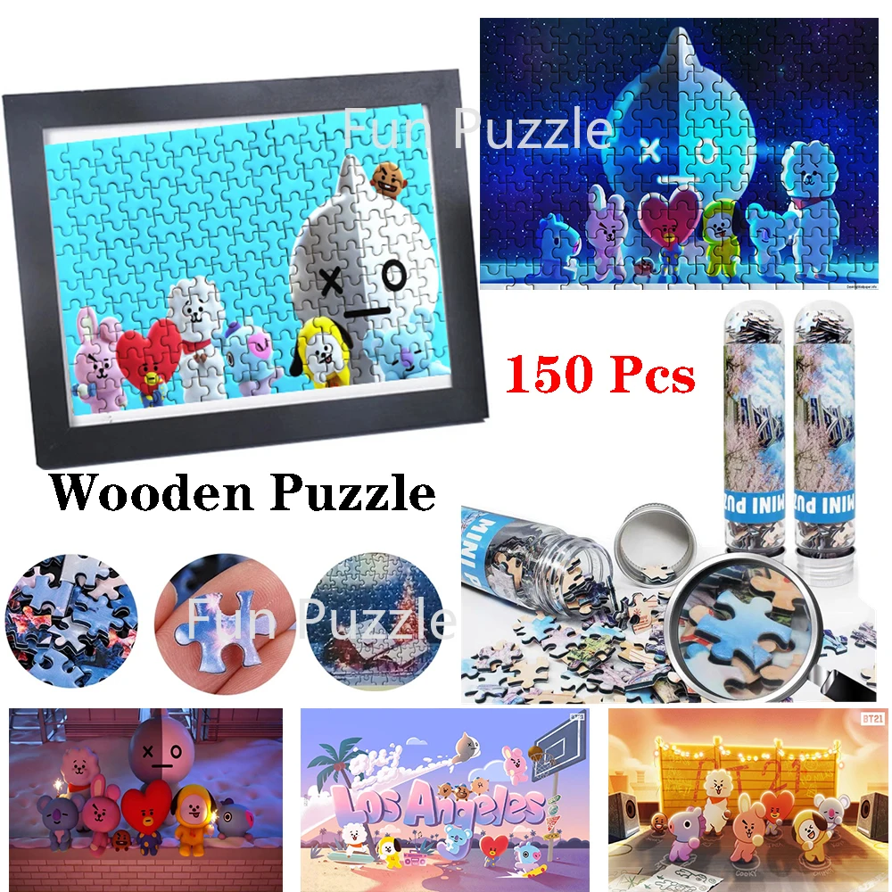 150Pcs Creative DIY Mini Wooden Puzzle Kpop Star Animals Model Assembled Jigsaw Puzzle Toys For Fans Kids Birthday Gifts
150Pcs Creative DIY Mini Wooden Puzzle Kpop Star Animals Model Assembled Jigsaw Puzzle Toys For Fans Kids Birthday Gifts
