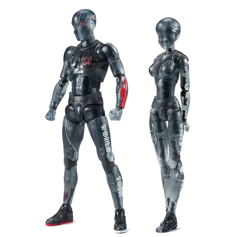 

15cm Multi-joint movable Figure SHFiguarts BODY KUN / BODY CHAN Grey / Orange Color Ver PVC Action Figure Collectible Model Toys