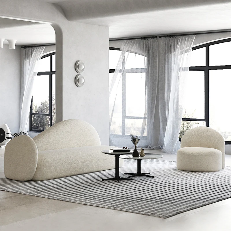 Custom-made 2022 New Lambswool Curved Sofa Minimalist Designer Nordic Small-sized Clothing Store Online Celebrity Sectional
Custom-made 2022 New Lambswool Curved Sofa Minimalist Designer Nordic Small-sized Clothing Store Online Celebrity Sectional