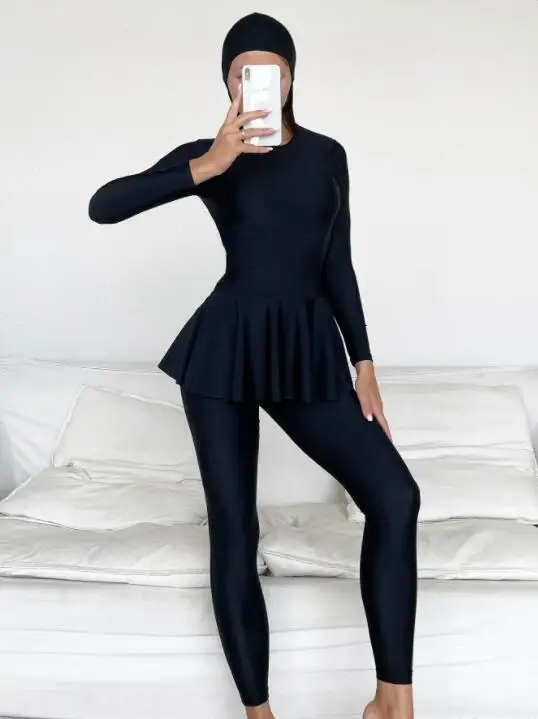Jin mei 2022 new big yards Muslim swimsuits trousers of female Muslim sunscreen full-coverage swimsuit foreign trade wholesale
Jin mei 2022 new big yards Muslim swimsuits trousers of female Muslim sunscreen full-coverage swimsuit foreign trade wholesale