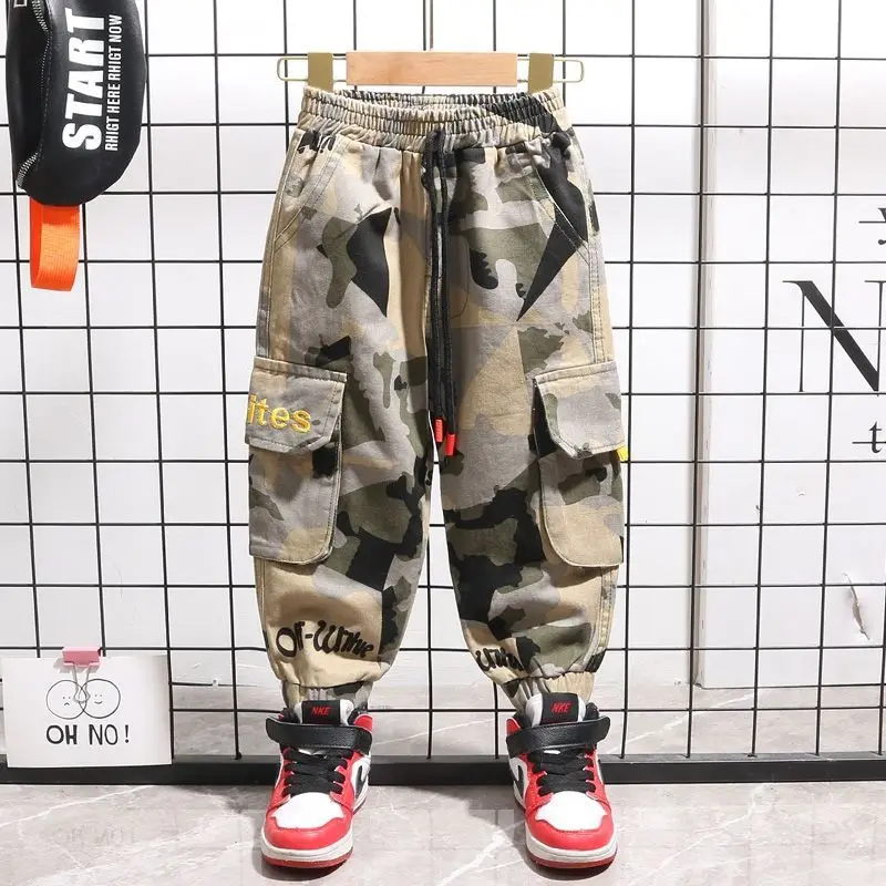 Boys' Pants Autumn Camouflage Cargo Pants Children's Autumn Clothing Sports Pants 2023 New Baby Pants
Boys' Pants Autumn Camouflage Cargo Pants Children's Autumn Clothing Sports Pants 2023 New Baby Pants