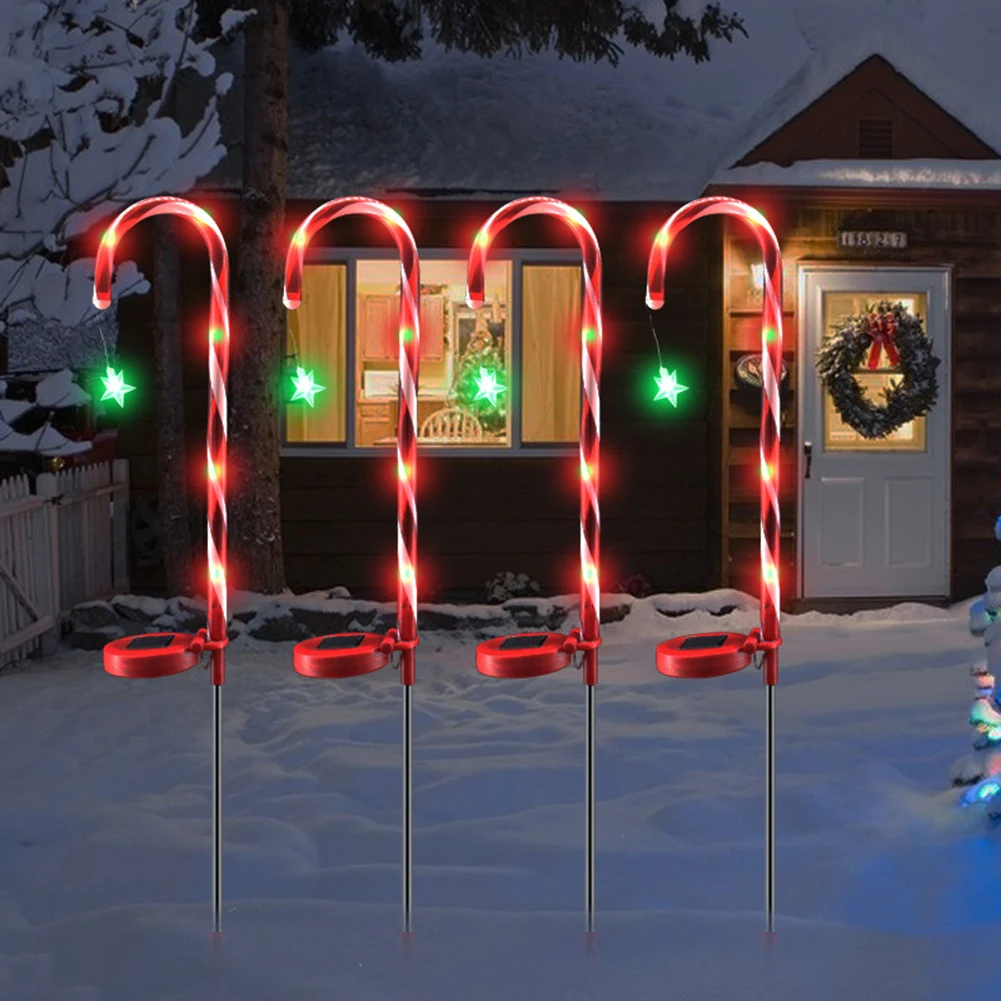Solar Power Candy Cane Lights Energy Saving Christmas Outdoor Solar Lawn Lamp Ip65 Warerproof Green Energy Christmas Party Decor
Solar Power Candy Cane Lights Energy Saving Christmas Outdoor Solar Lawn Lamp Ip65 Warerproof Green Energy Christmas Party Decor