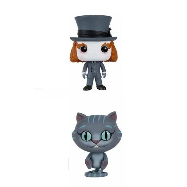 Funko Pop Алиса в стране чудес Шахматный кот 183. # Безумный Шляпник 181. Фигурки модели