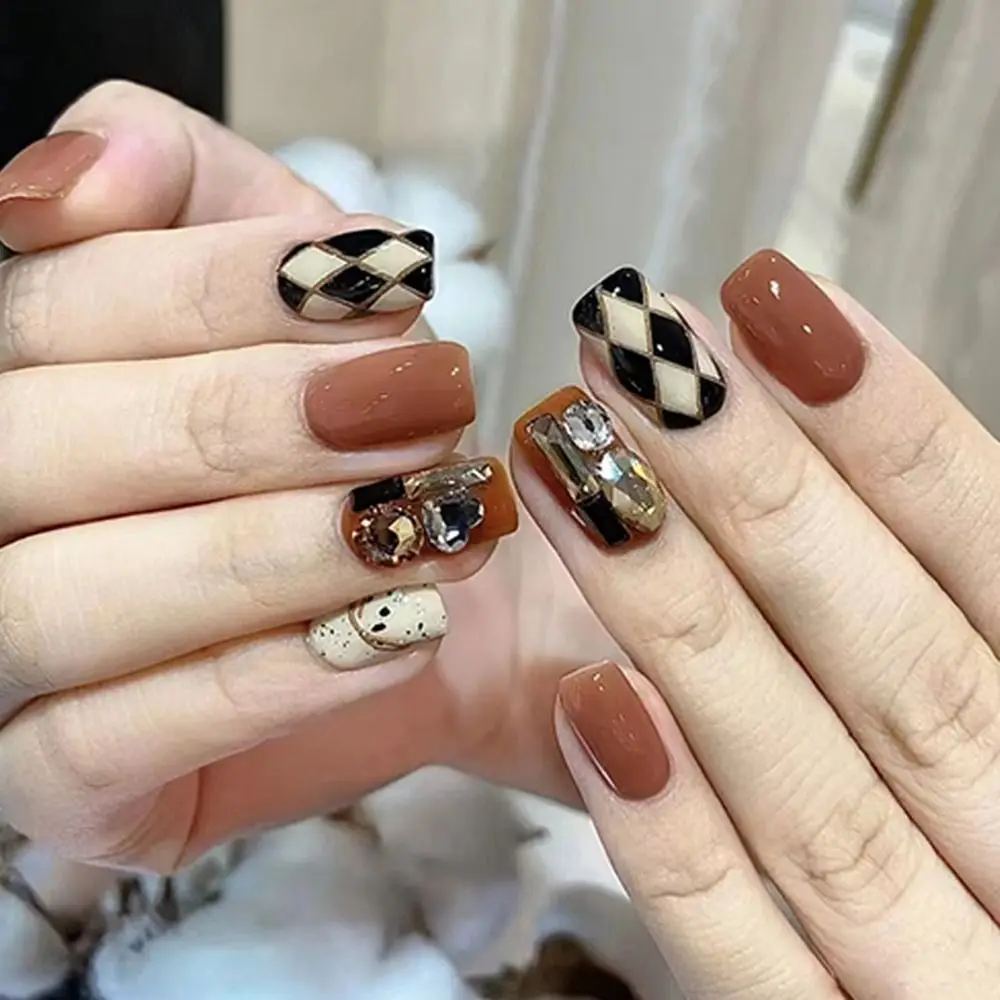 24pcs Nail Tips Press on Nails Fake Nials Brown False Nails LongBallerina Crystal Grey French
24pcs Nail Tips Press on Nails Fake Nials Brown False Nails LongBallerina Crystal Grey French