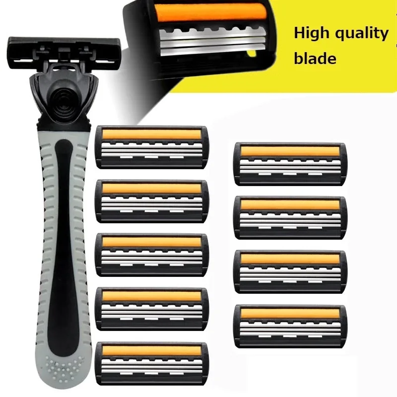 Men Safety Shaving Blades Beauty Barber Tool Face Hair Removal 6-layer Razor Shaving Blades with 42 Replacement Razor Heads
Men Safety Shaving Blades Beauty Barber Tool Face Hair Removal 6-layer Razor Shaving Blades with 42 Replacement Razor Heads