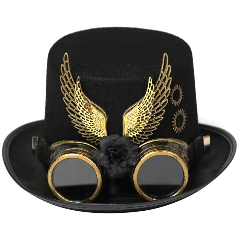 Black Wing Top Hat Stylish Headpiece Men and Women in Steampunk and Fashion Drop Shipping
Black Wing Top Hat Stylish Headpiece Men and Women in Steampunk and Fashion Drop Shipping