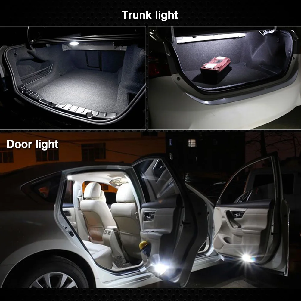 2pcs Car LED Bulbs License Plate Lights Reading Lamps Glove Box Lights Trunk Lamps Dome Llights 36000K White Lamps Accessories
2pcs Car LED Bulbs License Plate Lights Reading Lamps Glove Box Lights Trunk Lamps Dome Llights 36000K White Lamps Accessories