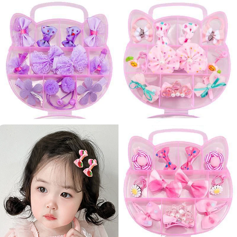 Cute Baby Girl Headwear Set Cartoon Cat Bow Knot Hair Clips Hair Accessories Hairpins for Baby Girls with Gift Box
Cute Baby Girl Headwear Set Cartoon Cat Bow Knot Hair Clips Hair Accessories Hairpins for Baby Girls with Gift Box