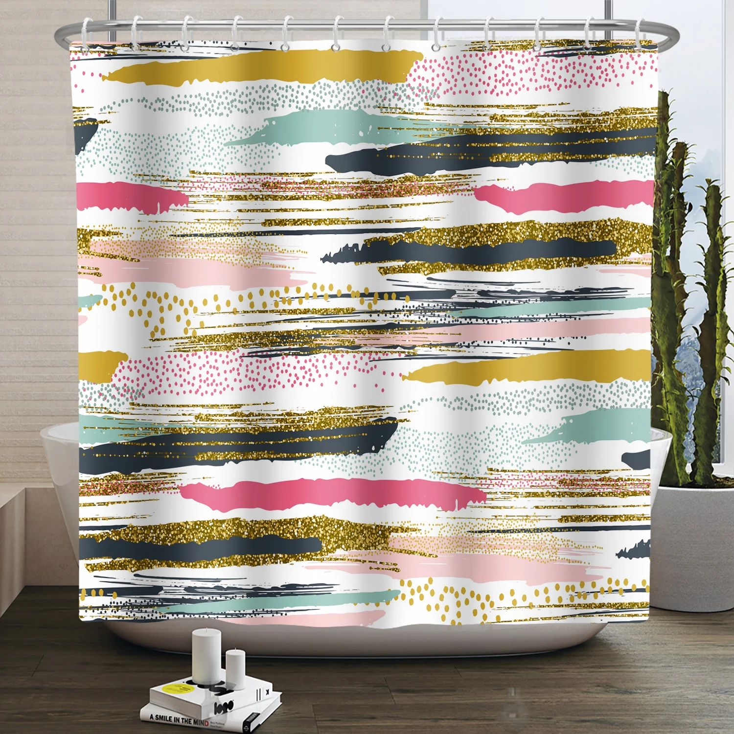 Colorful Graffiti Waterproof Shower Curtains 3D Printing Bathroom Curtains Home Decoration Polyester Bath Curtains With Hooks 
Colorful Graffiti Waterproof Shower Curtains 3D Printing Bathroom Curtains Home Decoration Polyester Bath Curtains With Hooks